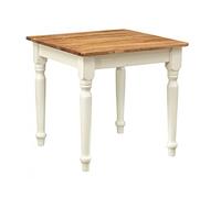 Biscottini Tavolo da pranzo allungabile Table Extensible, Bois, Blanc, 80,5x80,5 cm