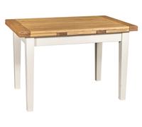 Biscottini Tavolo Écritoire En Bois Country Blanc Anticat Allonge 140x80