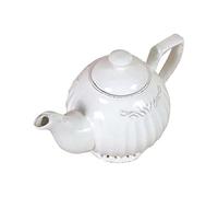 Biscottini Théière en porcelaine blanche 22x14x16 cm | Théières pour service vous-même | Théière blanche en porcelaine durable