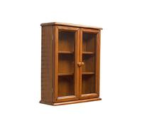 Biscottini Vitrine de Cuisine en Bois 57 x 48 x 17 cm | Oiattaia Shabby Chic Murale 3 étagères | Meuble de Salle de Bain 2 Portes | Meuble de Salle de Bain Suspendu