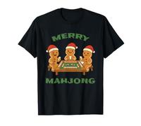 Biscuit Amusant en Pain d'épices de Noël Merry Mahjong T-Shirt