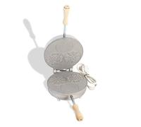 Biscuit électrique rond fin 3 pièces, 600 W, chromé