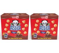 Biscuit Hello Panda Snacks Chocolat, 630 g, 2 boîtes de 30 x 21 g
