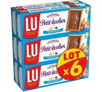 BISCUIT LU Petit Ecolier - Biscuits avec tablette de chocolat au lait - Lot de 6 bo tes de 150g1026