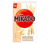 Biscuit Mikado au chocolat blanc enrobé de chocolat clair 75g