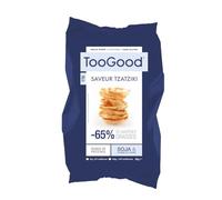Biscuit Soufflé Salé Saveur Tzatziki 85 g, Snack Végétarien Sans Gluten, Source de Protéines, 65% de Matières Grasses en Moins, Soja et Pomme de Terre, Apéritif Léger - Lot de 4