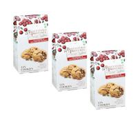 Biscuiterie de Provence | Biscuits bio aux canneberges et aux graines - 3 x 120 g | Coffret de biscuits français aux canneberges, amandes, graines de courge et graines de tournesol