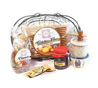 Biscuiterie des Marais Cadeau Gourmand dans Joli Panier Grillage