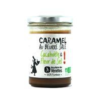 BISCUITERIE VENETES-Crème de caramel cacahuète fleur de sel bio. Le pot de 220 g