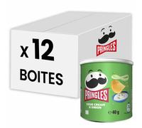 Biscuits Apéritif - Pringles Crème Oignons - Sour Cream & Onion 40g - 12 boîtes