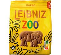 Biscuits au beurre au cacao Leibniz Zoo en petites formes d'animaux croustillantes 125g