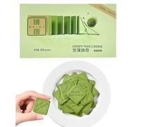 Biscuits Au Matcha -Sans Gluten,Croustillants Et Moelleux, Végétaliens - Parfaits Pour Le Thé, Une Collation Saine Avec De La Poudre De Thé Vert 165g
