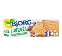 Biscuits bio Fourrés Chocolat lait BJORG - Le paquet de 225g Lot De 3 - Par Lot