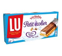 Lu - Petit écolier Biscuits avec tablette de chocolat au lait fourré au lait - Le paquet de 120g