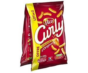 Biscuits Curly Cacahuete 2x100g