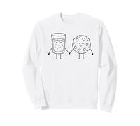 Biscuits et Lait Mignon Cartoon Snack Paire Sweatshirt