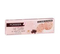BISCUITS FOSSIER SABLÉ AU BISCUIT ROSE ET PÉPITES DE CHOCOLAT 110G, FOSSIER, LOT DE 4
