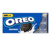Biscuits fourrés à la vanille Original OREO - La boîte de 5 sachets - 220 g Lot De 4 - Par Lot