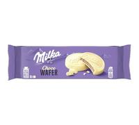Biscuits gaufrettes enrobés au chocolat blanc Choco Wafer MILKA - Le paquet de 180 g Lot De 4 - Par Lot