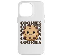 Biscuits Mignons et adorables Biscuits aux pépites de Chocolat Kawaii Coque pour iPhone 14 Pro Max