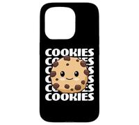 Biscuits Mignons et adorables Biscuits aux pépites de Chocolat Kawaii Coque pour iPhone 15 Pro