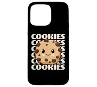 Biscuits Mignons et adorables Biscuits aux pépites de Chocolat Kawaii Coque pour iPhone 15 Pro Max