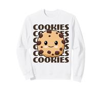 Biscuits Mignons et adorables Biscuits aux pépites de Chocolat Kawaii Sweatshirt