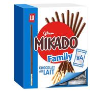 Biscuits nappés au chocolat au lait Mikado LU - La boîte de 300 g Lot De 3 - Par Lot