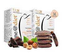 BISCUITS PROTÉINÉS Line@diet | 14x5 biscuits goût CACAO et NOISETTES | 28% PROTEIN | Fit Snack
