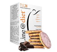 BISCUITS PROTÉINÉS Line@diet | 7x4 biscuits goût ENROBÉ de CHOCOLAT | 26% PROTEIN | Fit Snack