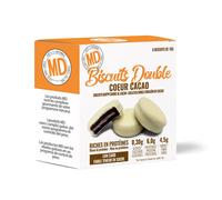 Biscuits protéinés low carb double coeur saveur Cacao Boîte de 8 MD