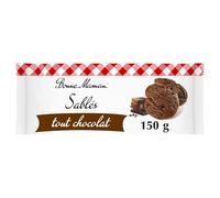 Biscuits sablés tout chocolat BONNE MAMAN - le paquet de 14 biscuits de 150g Lot De 4 - Par Lot