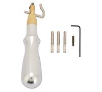 Biseauteur et raineur de bord en cuir réglables, ensemble d'outils de rainure de couture en cuir en acier et aluminium argenté pour les projets de maroquinerie de bricolage