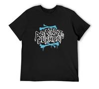 BISEGRLIN Men's Against The Current 'Wild Type' T-Shirts Black XXL