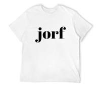 BISEGRLIN Men's Colby Funny Jorf Shirt Jorf Law Humor T-Shirts White M