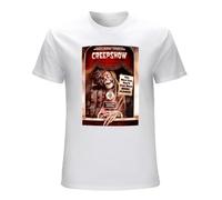 BISEGRLIN Men's Creepshow 80S Horror Movie Poster T-Shirts White L