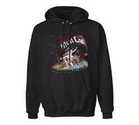 BISEGRLIN Men's Meat Loaf Dead Ringer Long Sleeve Hooded Sweatshirt XXL Black L