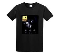BISEGRLIN Men's New Ace Frehley Lead Guitariscotton Shirt T Shirt T-Shirts Black M