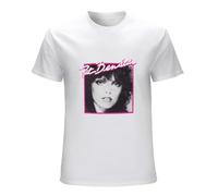 BISEGRLIN Men's Pat Benatar T-Shirts White L