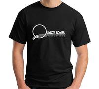 BISEGRLIN Men's Quincy Jones Soul Jackson Production Funk T Shirt T-Shirts Black M