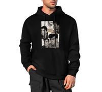 BISEGRLIN Men's Warm Hoody Simple Minds Men Long Sleeve Hooded Sweatshirt XXL