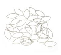 Biseles Abiertos De Resina Para Hacer Joyas, Joyería Diy, Fabricación De Collares, Accesorios Para Fabricación De Joyas, 925