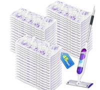Bisenkud Tampons de nettoyage compatibles avec les recharges Swiffer Power Mop | Lot de 45 tampons 20 % plus épais | Nettoyant en profondeur pour poils d'animaux et graisse