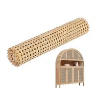 Biset 1 Matériau Cannage, Sangle Rotin Ouverte Tissée Rotin en Rouleau 40 X 200 Cm pour Les Projets Cannage Tissu Rotin en Maille pour Bricolage, Meubles, Chaise, Armoire