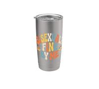Bisexual Fine By Me Fierté du message LGBTQ - Gobelet isotherme en acier inoxydable double paroi