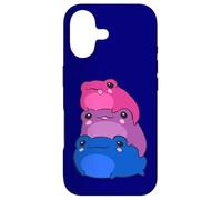 Bisexual Flag Color Frogs Subtle Bi Pride LGBTQ Aesthetic Coque pour iPhone 17
