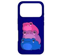 Bisexual Flag Color Frogs Subtle Bi Pride LGBTQ Aesthetic Coque pour iPhone 17 Pro