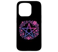 Bisexual Pentagram Wiccan Pagan Bi Pride Flag Boho Coque pour iPhone 15 Pro
