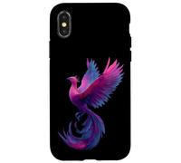 Bisexual Phoenix Bird Bi Pride Flag Rising From Ashes Coque pour iPhone X/XS