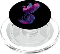 Bisexual Phoenix Bird Bi Pride Flag Rising From Ashes PopSockets PopGrip pour MagSafe